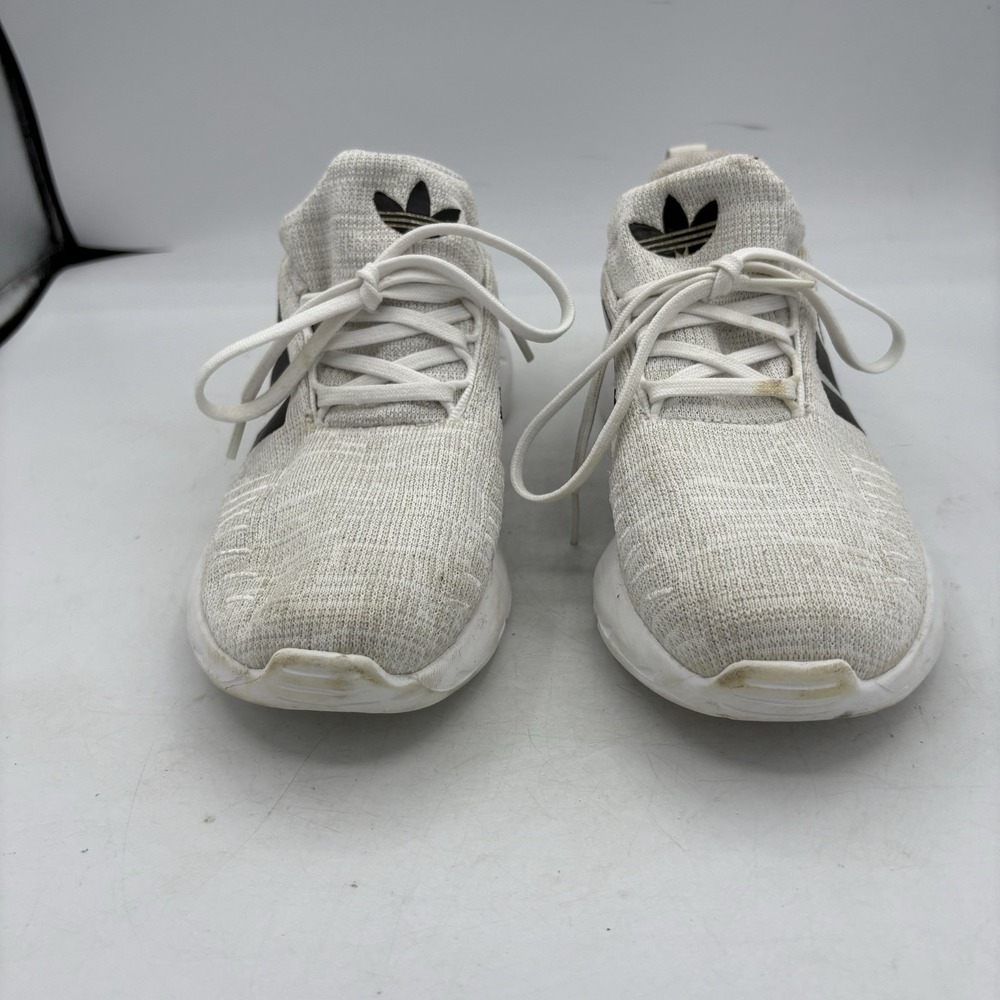 Adidas Shoes Boys Size 3 Swift Run 22 Kids Youth Grey White Sneakers - Picture 3 of 10